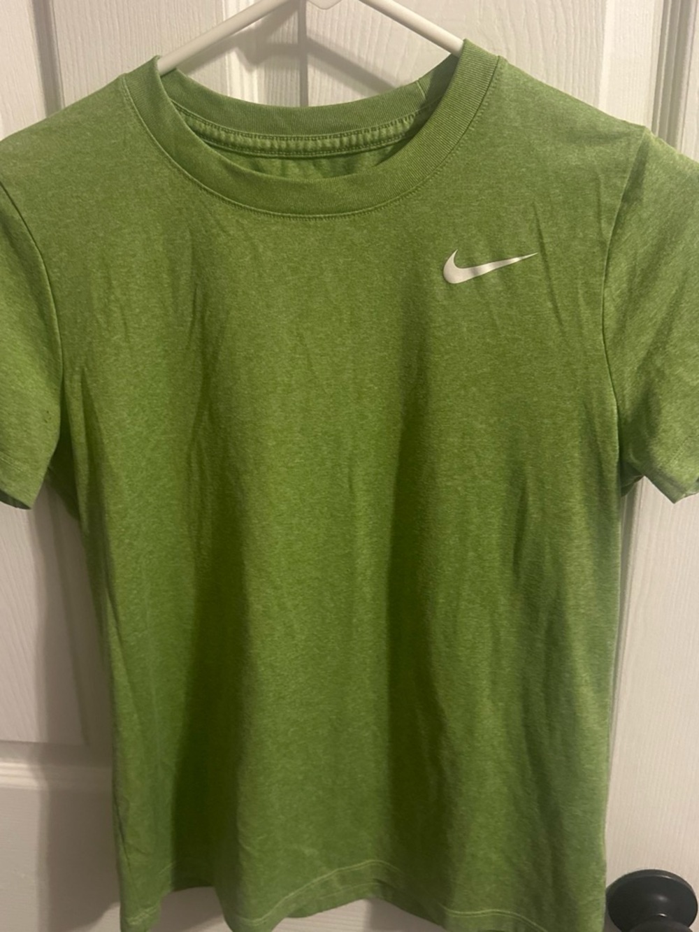 Nike women’s Lime Green Short Sleeve Swoosh Tee